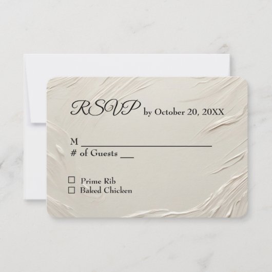 Trouw RSVP Abstract Ivoor Textuur (Voorkant)