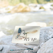 Trouw RSVP Antwoord Libel Paring Liefde Hart Uitnodiging Briefkaart