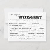 Trouw-RSVP (invullen) Kaart (Voorkant)