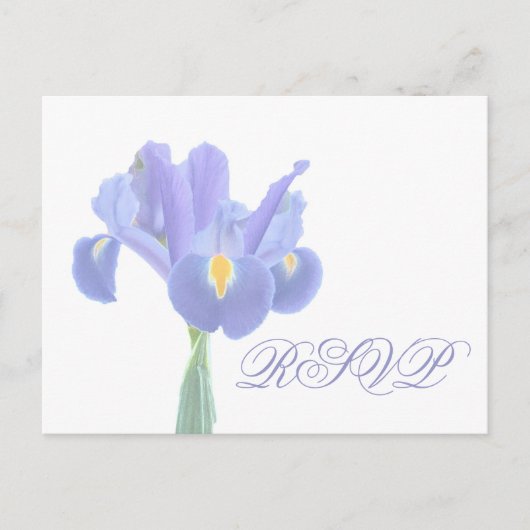 Trouw RSVP Iris Postkaarten Uitnodiging Briefkaart (Voorkant)