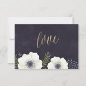 Trouw RSVP Kaart Summer Night Flowers (Achterkant)