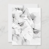 Trouw RSVP kaart Zachte Blad Bladeren  (Achterkant)