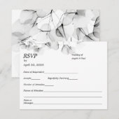 Trouw RSVP kaart Zachte Blad Bladeren  (Voorkant / Achterkant)