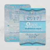 Trouw RSVP Kaarten 'Eens Upon A Time' Kaartje (Voorkant / Achterkant)