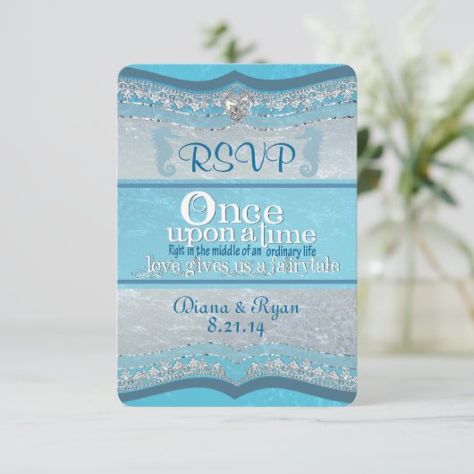 Trouw RSVP Kaarten 'Er Was Eens' (Staand voorkant)