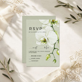 Trouw RSVP Kaarten Orchidee Kaartje