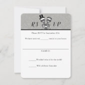 Trouw RSVP-kaarten voor samengesmolten paar Kaart (Voorkant)