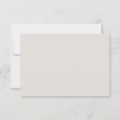 Trouw-RSVP met modern monogram en geometrische Nav Kaart (Achterkant)