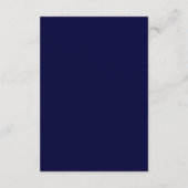 Trouw RSVP met QR-code en Navy Blue Eucalyptus Informatiekaartje (Achterkant)