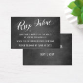 Trouw RSVP Online Harten Script & Schoolbord Visitekaartjes (Bureau)