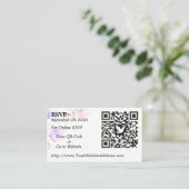 Trouw RSVP QR-code bijlage kaart bladontwerp (Staand voorkant)