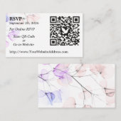 Trouw RSVP QR-code bijlage kaart bladontwerp (Voorkant / Achterkant)