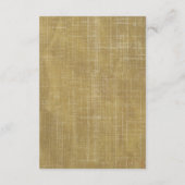 Trouw-RSVP van vintage goud damast en wit hout RSVP Kaartje (Achterkant)