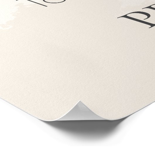 Trouw | Rustiek Lilac Albast Pioen Bar Naambord Poster (Hoek)