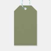 Trouw Sage Groen Wit Bedankt Cadeaulabel (Achterkant)