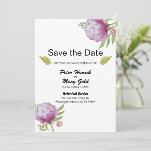 Trouw Save The Date Aankondiging Briefkaart (Staand voorkant)