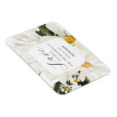 Trouw Save The Date Bloem Flexibele Foto Magneet (Rechterzijde)