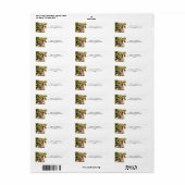 Trouw 'Save the Date'-envelope verzegeling foto ad Etiket (Full Sheet)
