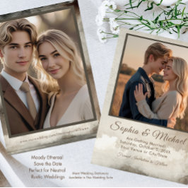Trouw Save the Date Ethereal Aquarel Vintage