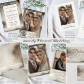 Trouw Save the Date Ethereal Aquarel Vintage