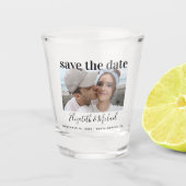 Trouw Save the Date Foto Douane Shotglas Shot Glas (Voorkant)