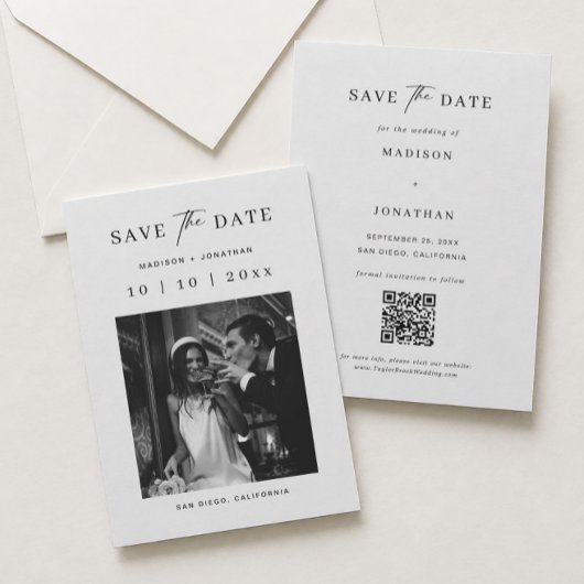 Trouw Save The Date Foto  Kaart