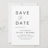 Trouw Save the Date Foto Minimalistisch (Achterkant)