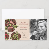 Trouw Save the Date Japanse Bloesem Foto Kaart (Voorkant / Achterkant)