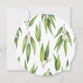 Trouw 'Save the Date' met bloeiende wilgenkrans Kaart (Achterkant)