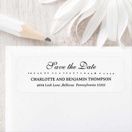 Trouw Save The Date Retouradres Etiket (Insitu)