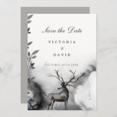 Trouw Save the Date Woodland Betoverd Bos (Voorkant / Achterkant)