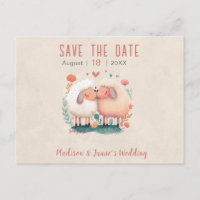 Trouw Schaap Save the Date Ansichtkaart