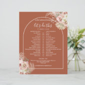 Trouw schema tijdschema van Terracotta Pampas Gras (Staand voorkant)