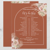 Trouw schema tijdschema van Terracotta Pampas Gras (Voorkant / Achterkant)