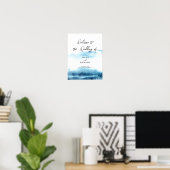 Trouw Schuim Borden Teken Welkom. Poster (Thuiskantoor)