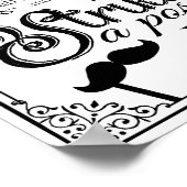 Trouw selfie fotohokje bord zwart en wit poster (Hoek)