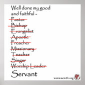 Trouw Servant Poster (Voorkant)