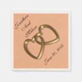 Trouw servetten op maat gemaakte kleuren (Voorkant)