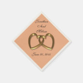 Trouw servetten op maat gemaakte kleuren (Hoek)