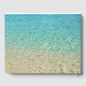 Trouw Shallow Water Persoonlijke Turquoise, Zand Gastenboek (Achterkant)