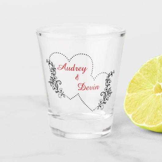 Trouw Shotglas Custom Afdrukken Shot Glas (Voorkant)