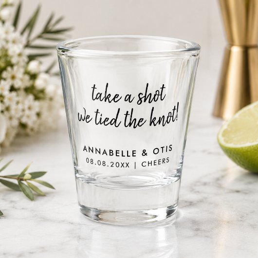 Trouw Shotglas | Gepersonaliseerd Bruiloftsfeest C Shot Glas