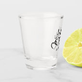 Trouw shotglazen met bruid en bruidegom naam shot glas (Links)