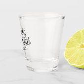 Trouw shotglazen met bruid en bruidegom naam shot glas (Rechts)