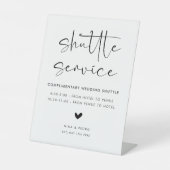 Trouw Shuttle Service Reclamebord Met Voetstuk (Voorkant)