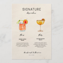 Trouw Signature Drankjes – Zijn & Haar Cocktail Co Menu