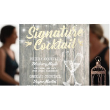 Trouw Signature Drankmenu Champagneglas Hout