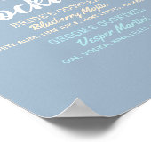 Trouw Signature Drankmenu Waterverf Succulent Poster (Hoek)