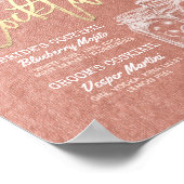 Trouw Signature Drink Menu Metselglas Roze Goud Poster (Hoek)