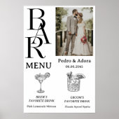 Trouw Simple Bar Menu Poster (Voorkant)